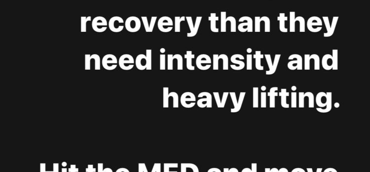 Most Adults Would Benefit From More Conditioning And Recovery Work